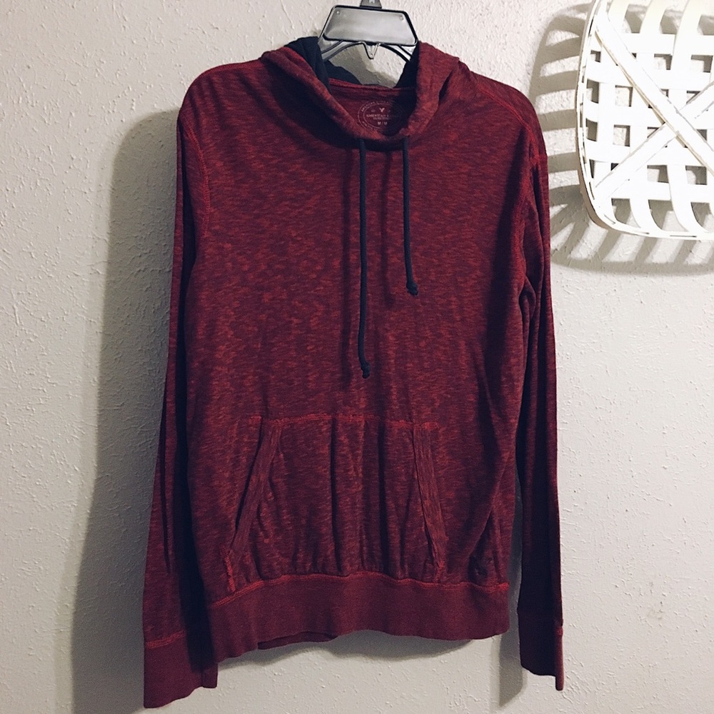 American Eagle Red Soft Hoodie Medium